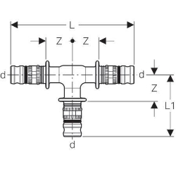Picture of Geberit Mepla T-Stück egal, DN 65, d 75 mm, Art.-Nr. 628.310.00.5