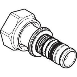 Picture of Geberit Mepla Übergang mit Überwurfmutter, DN 20, d 26 mm, Art.-Nr. 603.582.00.5