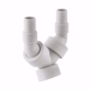 Picture of Geberit Doppel-Schlauchtülle weiss 19/23/1", Art.Nr. : 152.767.11.1