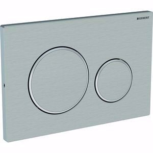 Picture of Geberit Sigma20 Betätigungsplatte verschraubbar Edelstahl gebürstet, Art.Nr. : 115.889.SN.1