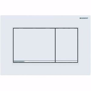 Picture of Geberit Sigma30 Betätigungsplatte weiss matt lackiert / glanzverchromt, Kunststoff, Art.Nr. : 115.883.JT.1