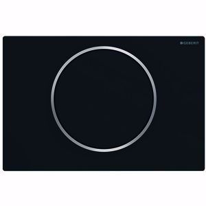 Picture of Geberit Sigma10 Betätigungsplatte schwarz matt lackiert / glanzverchromt, Art.Nr. : 115.758.14.5