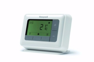 Picture of Honeywell Resideo Raumthermostat T4 verdrahtet mit Umschaltkontakt, weiß, Art.Nr. : T4H110A1023