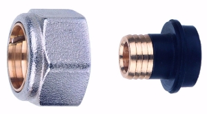 Picture of Honeywell Resideo Verschraubung FEM Verbundrohr, M24 AG, 16x2mm, Art.Nr. : FEM24M16X2