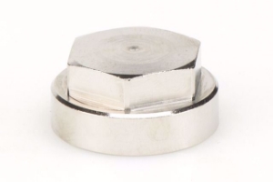 Picture of Honeywell Resideo Verschlsskappe Verafix VS Messing, vernickelt, Art.Nr. : VS3301A001