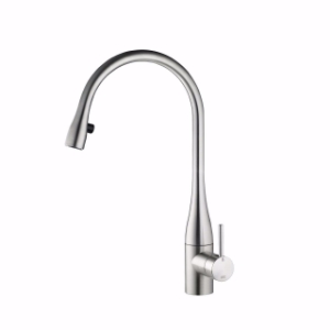 Picture of KWC EVE Küche edelstahl A 225 Hebelmischer Auszugauslauf verdeckt Neoperl Caché bis 600 mm aus, stahl, seitenbedient, flex-PEX 3/8", Art.Nr. : 10.111.103.700FL
