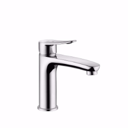 Picture of KWC ACTIVO Waschtisch chromeline A 140 Hebelmischer Auslauf fest Neoperl Perlator OptimalSpace -, chromeline, mit Ablaufventil, flex-PEX 3/8", Art.Nr. : 12.401.042.000FL