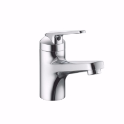 Picture of KWC DOMO Waschtisch chromeline A 150 Hebelmischer Auslauf fest Neoperl Cascade OptimalSpace - gr, chromeline, ohne Ablaufventil, flex-PEX 3/8", Mitte Kaltstellung, Art.Nr. : 12.061.072.000FL