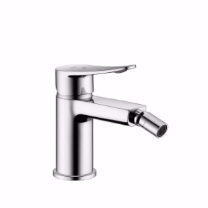 Picture of KWC ACTIVO Bidet chromeline A 125 Hebelmischer Auslauf fest Kugelgelenk-Neoperl Perlator, chromeline, mit Ablaufventil, flex-PEX 3/8", Art.Nr. : 13.401.042.000FL