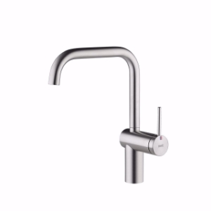 Picture of KWC LIVELLO Küche edelstahl A 225 Hebelmischer Schwenkauslauf 160° Neoperl Caché OptimalSpace, Stahl, seitenbedient, flex-PEX 3/8", Art.Nr. : 10.231.013.700FL