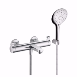 Picture of KWC VITA PRO Wanne chromeline A 190 AD 153 Thermostat Mischer Auslauf fest Neoperl Cascade, chromeline, m. Brausegarnitur, mit smartControl, AD153, Art.Nr. : 20.292.523.000