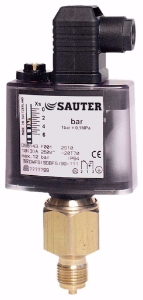 Picture of Sauter Druckwächter, 0...6 bar, Fühler aus Messing, Art.Nr. : DSB143F001
