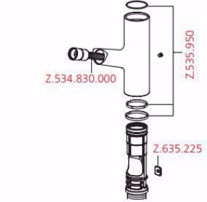 Picture of KWC Auszugschlauch Metall L 1400, Art.Nr. : Z.534.830.000