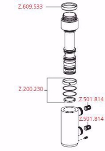 Picture of KWC Gleitring und O-Ring Set, Art.Nr. : Z.200.230
