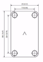 Picture of Swep Plattenwärmetauscher gelötet B35Hx90/1P-SC-S 4x2"(54), Art.Nr. : 10128-090