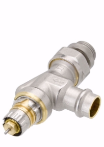 Picture of Danfoss RA-N Thermostatventil mit Voreinstellung Eckspezial UK mit Pressfit, DN15, Art.Nr. : 013G3239