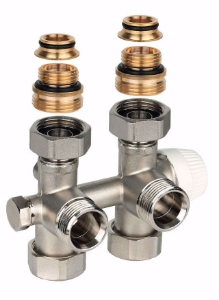 Picture of Honeywell Resideo Ventil für Kompaktheizkörper, Therafix Universal, 1-Rohr, weiß, Art.Nr. : V2464EDWUY015