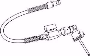 Picture of IMI Hydronic Engineering Messschlauch mit Messnadel, Winkel, blau, Art.Nr. : 31107460