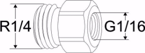Picture of IMI Hydronic Engineering Übergangsverschraubung G1 1/16, Art.Nr.: 52 265-306
