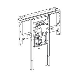 Picture of Geberit ONE Duofix Element WT mit ONE Wandmischer raumhoch, 120cm, Art.Nr. : 111.074.00.1