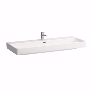 Picture of Laufen Pro S - Waschtisch, auch als Doppelwaschtisch einsetzbar, 1200 x 460 x 175, 400, LCC-weiss, 2 Hahnlöcher, Art.Nr. : H8149654001071