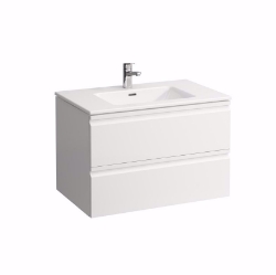 Picture of Laufen Pro S - Komplettset 800 mm, Waschtisch 'slim' mit Waschtischunterbau 'Pro' mit 2 Schubladen, inkl. Schubladen-Ordnungssystem, 800 x 500 x 545, 480, graphit, 1 Hahnloch, Art.Nr. : H8619634801041