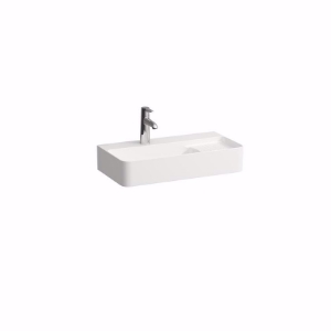 Picture of Laufen VAL - Aufsatz-Waschtisch 'compact', mit Halbnasszone rechts, 757 weiss matt, 1 Hahnloch, 600 x 310 x 155, Art.Nr. : H8172857571041