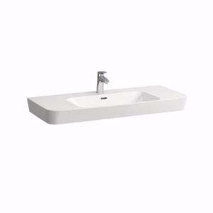 Picture of Laufen MODERNA R - Waschtisch unterbaufähig MODERNA R 104X46 WS MATT, 757 weiss matt, 1 Hahnloch, 1045 x 470 x 170, Art.Nr. : H8135467571041