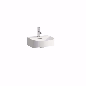 Picture of Laufen SONAR - Handwaschbecken, inkl. Keramikabdeckung für Ablaufventil, 400 LCC-weiss, 1 Hahnloch, 410 x 420 x 170, Art.Nr. : H8153414001041