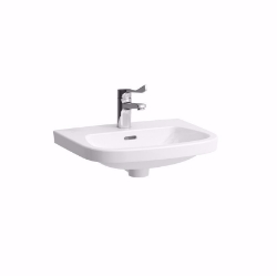 Picture of Laufen MODERNA R - Handwaschbecken MODERNA R 49X39 WEISS, 000 weiss, 1 Hahnloch, 490 x 390 x 155, Art.Nr. : H8155420001041