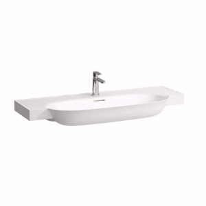 Picture of Laufen THE NEW CLASSIC - Waschtisch unterbaufähig NEWCLASSIC 120X48 WS MATT, 757 weiss matt, 1 Hahnloch, 1200 x 480 x 165, Art.Nr. : H8138587571041