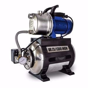 Picture of Elpumps Pumpen VB 25/1300 INOX Hauswasserwerk, mit INOX-Druckbehälter, INOX-Pumpenrad und INOX-Pumpengehäuse, 1300 W, 5,400 l/h, 4,8 bar, 25 L, Art.Nr. : VB 25/1300 INOX