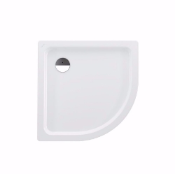 Picture of Laufen PLATINA - Viertelkreisduschwanne, Stahl emailliert (3,5 mm), Radius 550 mm, Stahl emailliert (3,5 mm), flach (65 mm), 000 weiss, mit Schallschutz, 900 x 900 x 65, Art.Nr. : H2150180000411
