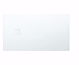Picture of Laufen SOLUTIONS - Duschwanne, aus Verbundwerkstoff Marbond, rechteckig, Ablauf Seite, 000 weiss, 1800 x 1000 x 44, Art.Nr. : H2144430000001