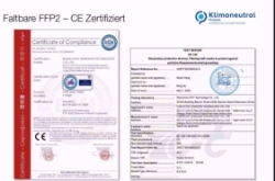 Picture of Faltbare FFP2 - KN95 Masken ohne Ventil nach EN 149-2001-A1-2009, 10 stk. , Art. Nr.: FFP2Masken-V10