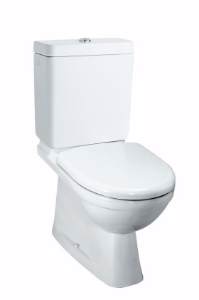 Picture of Laufen MODERNA R - Stand-WC für Spülkasten, Tiefspüler, mit Spülrand, Abgang S25 verdeckt, 000 weiss, 670 x 360 x 400, Art.Nr. : H8235420000001