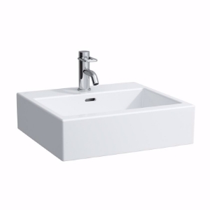 Bild von Laufen LIVING CITY - Aufsatz-Waschtisch, 000 weiss, 1 Hahnloch, 500 x 460 x 155, Art.Nr. : H8174320001041