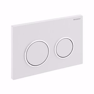 Picture of Geberit Omega20 Betätigungsplatte weiss/glanzverchromt, Art.Nr.: 115.085.KJ.1