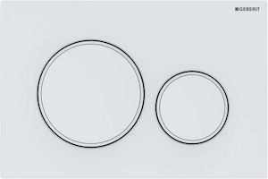 Picture of Geberit Sigma20 Betätigungsplatte weiss matt lackiert / weiss, Art.Nr.: 115.882.01.1