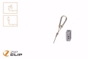 Picture of Zip-Clip SNAP-IT SEILAUFHÄNGUNG + KARABINERHAKEN 3 METER - BELASTUNG 15KG - 10 STUCK , Art.Nr. : ZIP-103S
