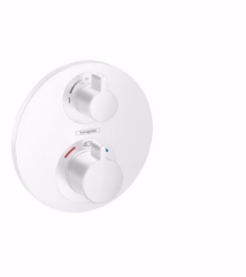 Picture of Hansgrohe Ecostat S Thermostat Unterputz für 2 Verbraucher, Mattweiß , Art.Nr. : 15758700