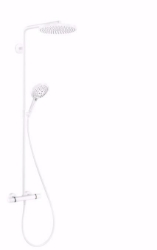 Picture of Hansgrohe Raindance Select S Showerpipe 240 1jet PowderRain mit Ecostat Comfort Thermostat, Mattweiß , Art.Nr. : 27633700