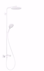 Picture of Hansgrohe Raindance Select S Showerpipe 240 1jet PowderRain mit Ecostat Comfort Thermostat, Mattweiß , Art.Nr. : 27633700
