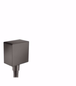 Picture of Hansgrohe FixFit Wandanschluss Square mit Rückflussverhinderer, brushed black chrome , Art.Nr. : 26455340