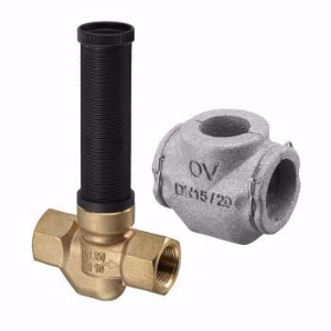 Picture of OVENTROP - Unterputz-F-Ventil "Aquastrom UP-F" DN 32, beiderseits IG, mit Bauschutzkappe, Rg, Art.Nr. : 4220110