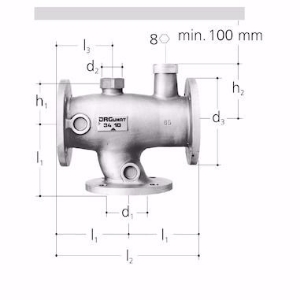Bild von GF-JRG JRGUMAT Thermomischer, Flansch DN80 / 48 °C , Art.Nr. : 3410.806