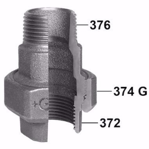 Picture of +GF+ 335 Verschraubung, flach dichtend, Dimension ″: 3/4", Art.Nr.: 770335105