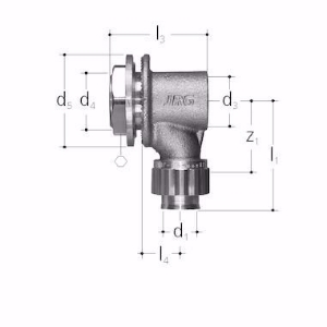 Picture of GF-JRG SANIPEX Anschlusswinkel für UP-Spülkasten 1/2"-16 mm , Art.Nr. : 5530.710