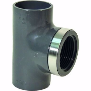 Picture of +GF+ T 90° PVC-U metrisch Rp, Grösse: 25‑ 3/4", Art.Nr.: 721200207