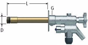 Picture of Nussbaum 40204 Einsatz mit Auslaufgehäuse mit Umsteller und Metall-Handrad, Grösse: 100, Art.Nr. 40204.70